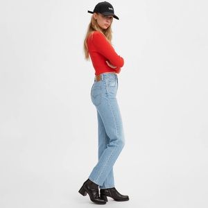 LEVI’S 70s High Slim Straight Jeans Light Wash